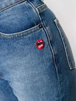 Marc Jacobs jean droit à détail de patch