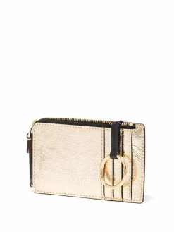 Marc Jacobs petit portefeuille The Metallic Bold zippé